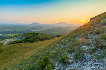 Mountains of the Mineralnye Vody Resort in Stavropol Region in Caucasus in Russia