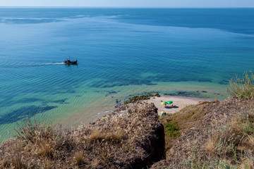 Fishing boat on the black sea