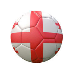 Obraz premium Soccer ball in flag colors isolated on white background. Georgia. 3D image