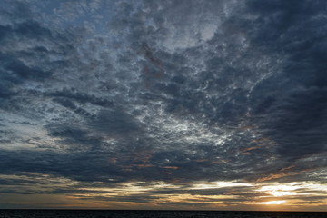 Fototapeta premium sunset over the sea