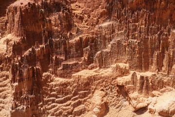 Tsingi rouge nationalpark auf madagaskar in afrika