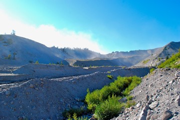Silt and boulder field on Mt. Hood