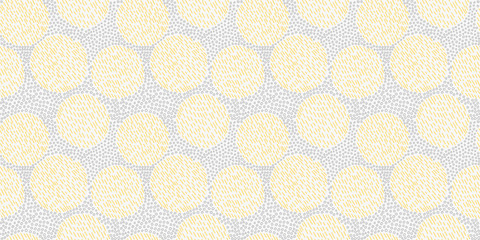 Dot circle illustration background. Seamless pattern.Vector. ドット円形パターン