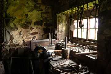 Inside Blacksmith Shop