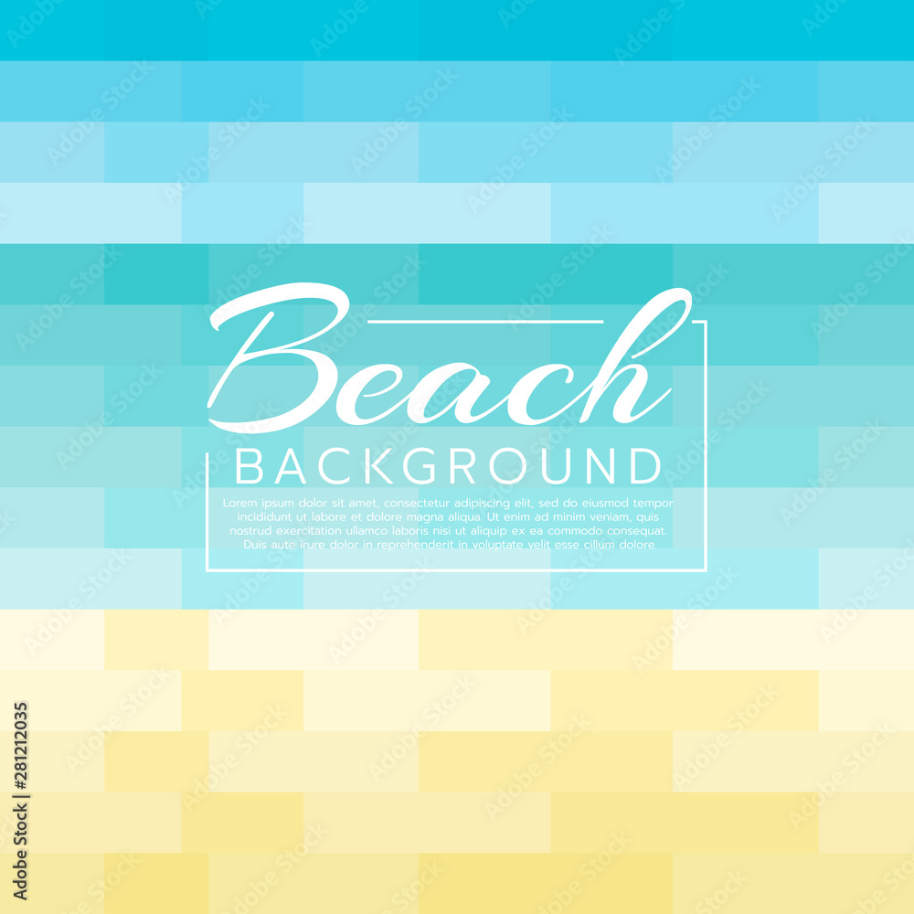 Poster abstract digital tap block texture beach background vector design