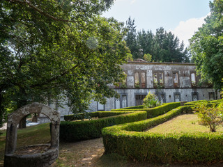 Fototapeta na wymiar Landscape around the Santa Catalina Monastery in Ares, Galicia