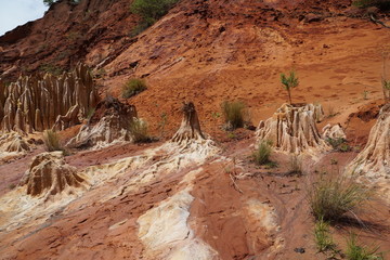 Tsingi rouge nationalpark auf madagaskar in afrika