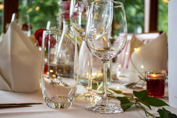 Décoration de table pour un mariage