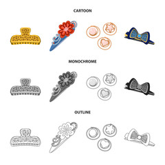 Isolated object of beauty and fashion sign. Set of beauty and female vector icon for stock.