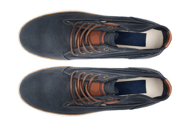 shoes isolated on white background. top view.