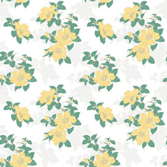Modern fabric design pattern. Floral pattern for your design. Modern seamless pattern for interior decoration, wrapping paper, graphic design and textile. Vector illustration. Background.
