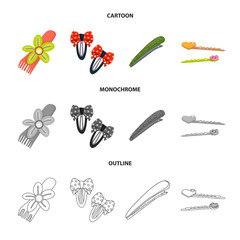 Vector illustration of beauty and fashion logo. Set of beauty and female stock symbol for web.