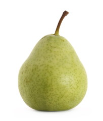 Fresh ripe pear isolated on white background