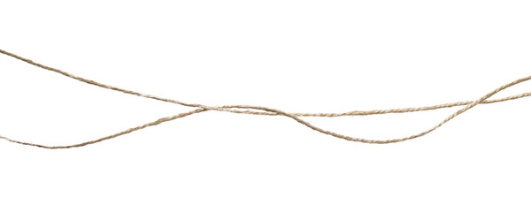 Rope isolated on white background texture, with clipping path  