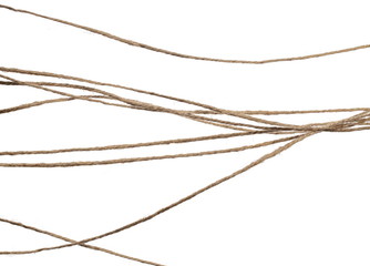 Rope isolated on white background texture, with clipping path  