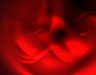 Shiny neon geometric waves template