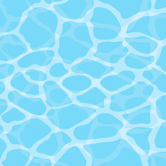Materiał do szycia Blue Shining Water Surface Background. Abstract Waves Pattern. Vector illustration