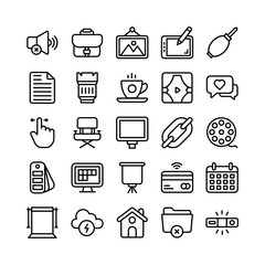 Digital Photography Icons Set