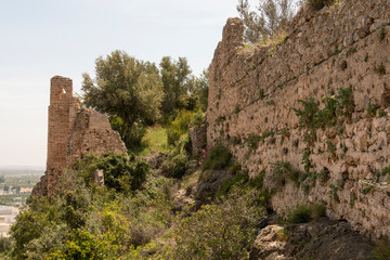 Castillo en ruinas. Valencia, España