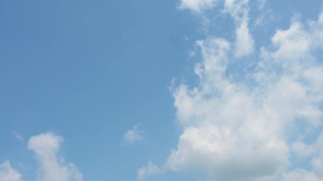 Blue sky and White cloud. clear blue sky with plain white cloud with 4k resolution