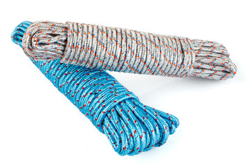 Coiled Nylon Rope . Used to hold or dry things.
