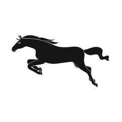 Fototapeta na wymiar Vector design of horse and gallop logo. Set of horse and hoofed vector icon for stock.