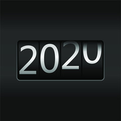 2020 New Year Odometer,  New Year 2020 design