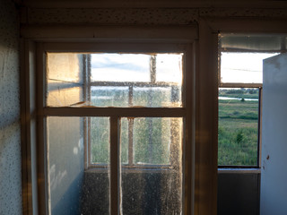 window in a old house