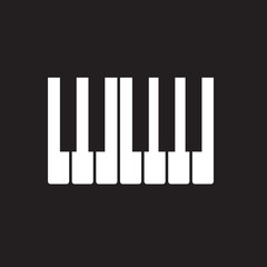 piano keys icon- vector illustration