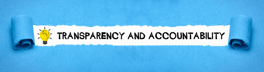 Transparency and accountability