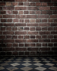 dark empty interior room. may used as background.