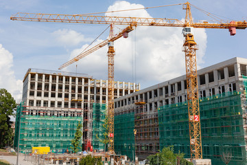 COnstruction site of modern building development