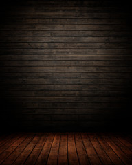 dark empty interior room. may used as background.
