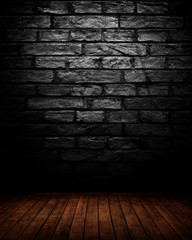 dark empty interior room. may used as background.