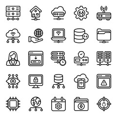 Pack Of Web Hosting Icons 