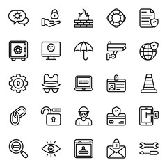 Cyber Security Icons Set