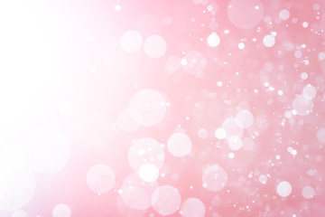 Abstract Pink bokeh defocus glitter blur background.