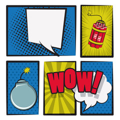 Pop art and Comic cartoons