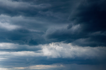 Dark storm clouds in the sky, background