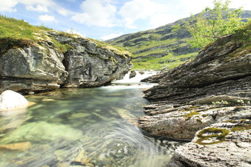 river in the mountains