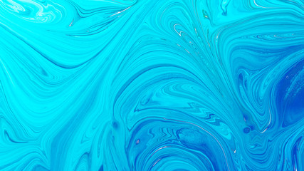 Fototapeta premium Blue Liquid marble abstract surfaces Design.