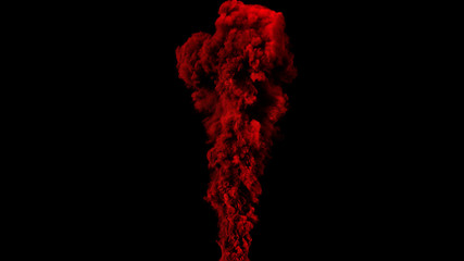 cg colorful fluid flowing  smoke