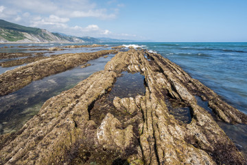 Marine rock formations (Zumaia, Basque Country, Spain)