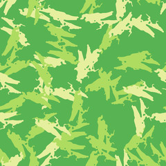 Summer camouflage of various shades of green and yellow colors