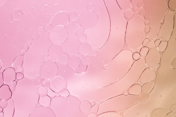 Abstract Pink water bubbles background