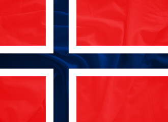 Obraz premium Norway flag with 3d effect