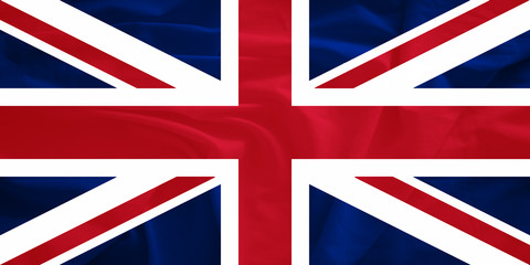 United kingdom flag with 3d effect