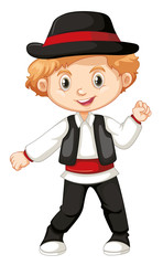 Cute happy smiling child isolated on white background