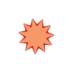 star simple swirl symbol vector
