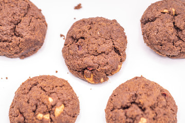 Tasty cookies isolate on white background.